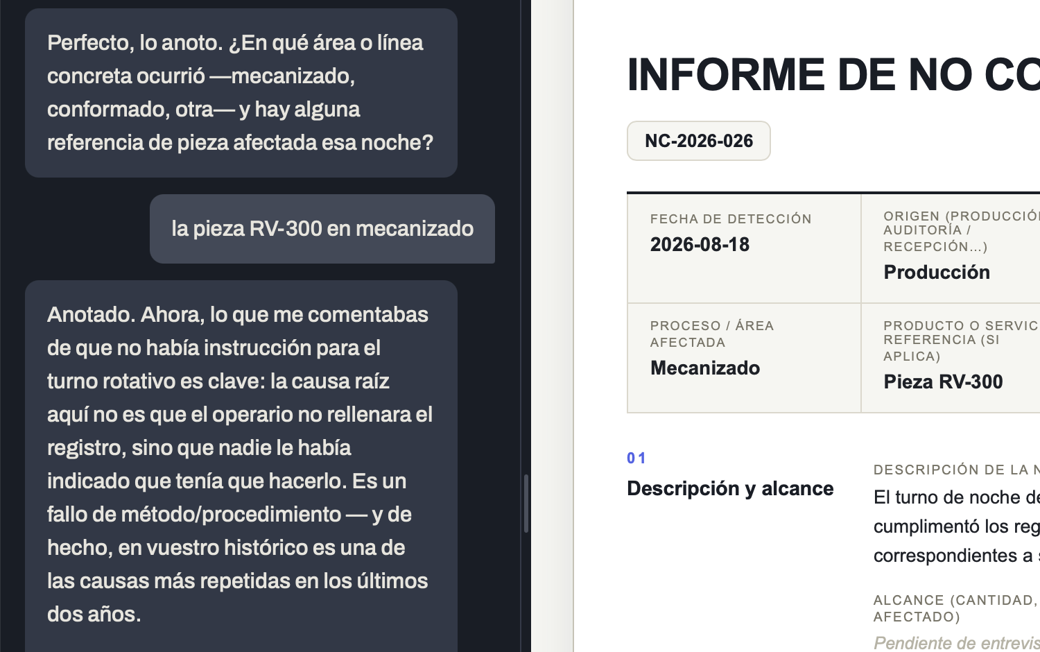 Evidran identifica durante una entrevista que la causa de método se repite en el histórico de los dos últimos años